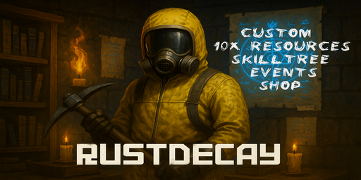 [US] RustDecay PVE 10x Zombie & Build - No Kill  No Raid Server Image